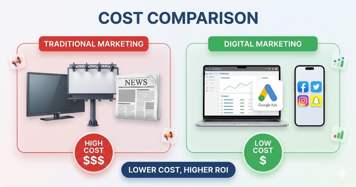 Traditional Marketing vs Digital Marketing